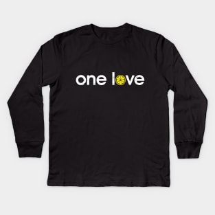 The Stone Roses One Love Indie Manchester Integrated Lemon Kids Long Sleeve T-Shirt